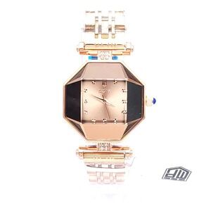 Invicta MPW-0027 Womens Watch Rose Gold Dial 28mm Steel Quartz